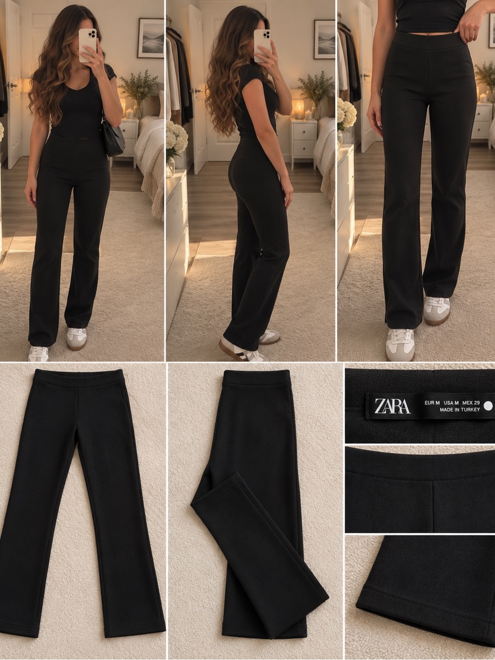 Zara Knit Black Legging Pant